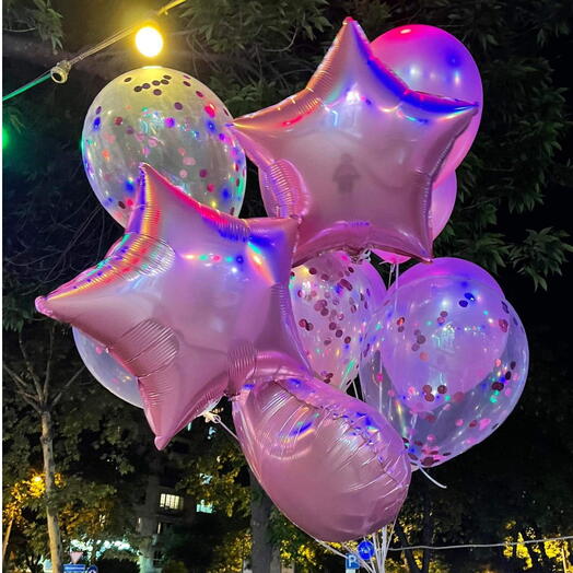 Pink balloons mix