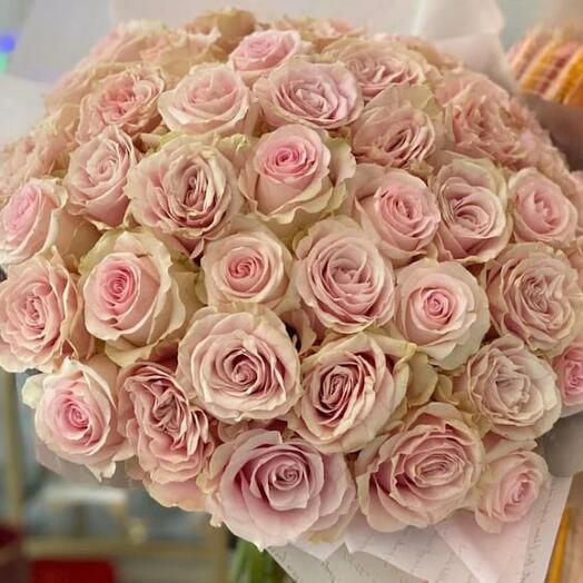 Tender Pink Roses Bouquet