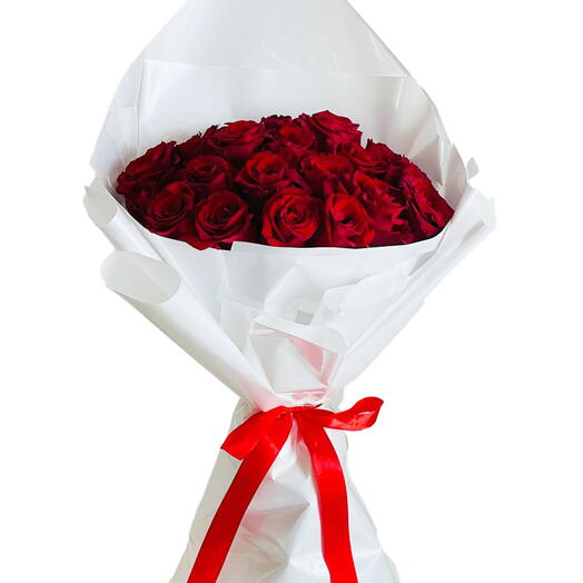 Classic Red Roses Bouquet - Timeless Elegance and Romance