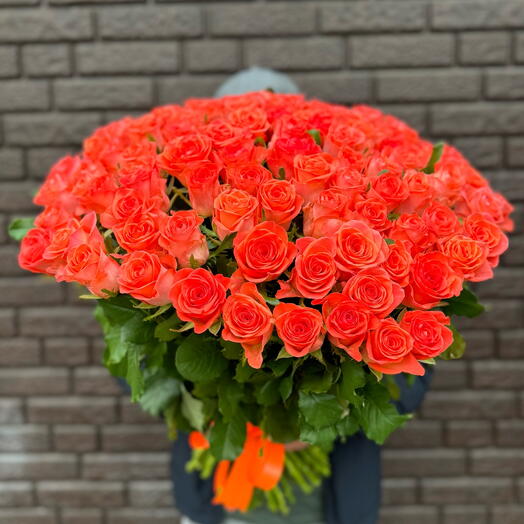 101 оранжевая роза 🧡