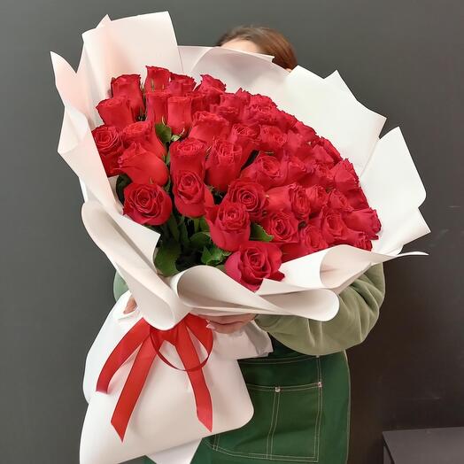 -20%АКЦИЯ🌹Монобукет из роз в Кения 51 / Доставка Уфа / Цветы Уфа