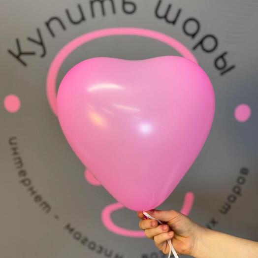 Шар сердце 46 см. с гелием