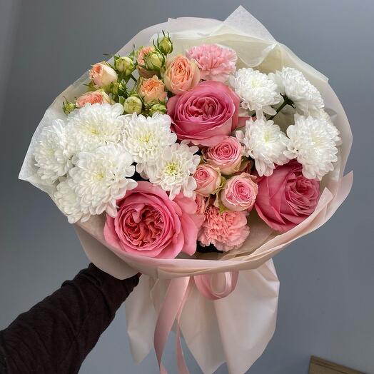 Сборный букет «Мягкие прикосновения»