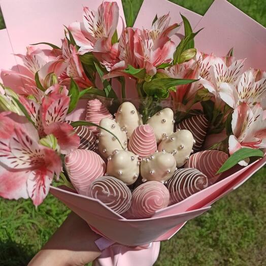 🎀Букет из клубники «Нежность»