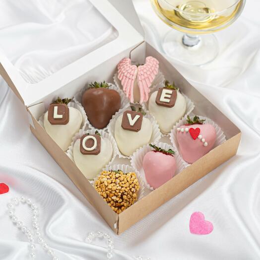 Клубника в шоколаде — «LOVE»| 9 ягод