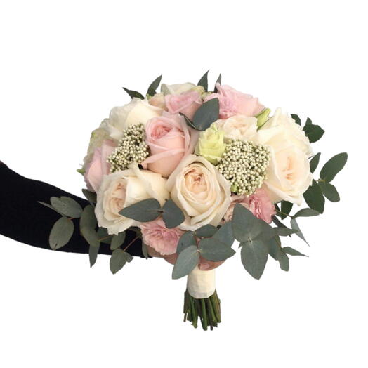 Bridal Bouquet White   Pink