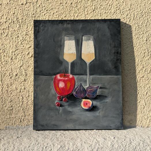 Интерьерный натюрморт с инжиром