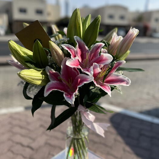 Pink Lily in a Vase