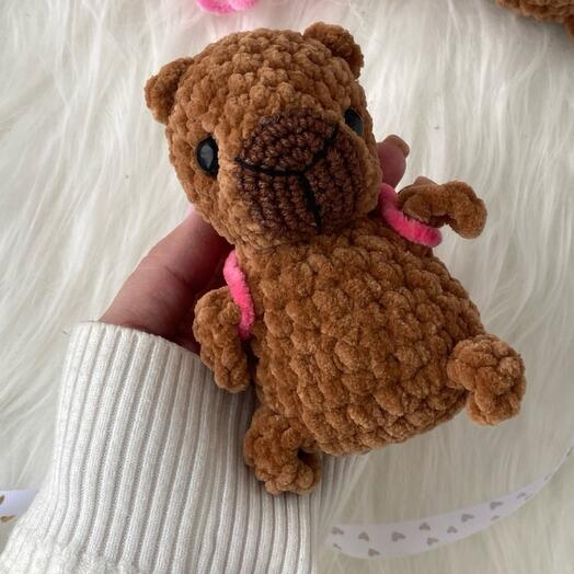 Капибара игрушка с сердечком