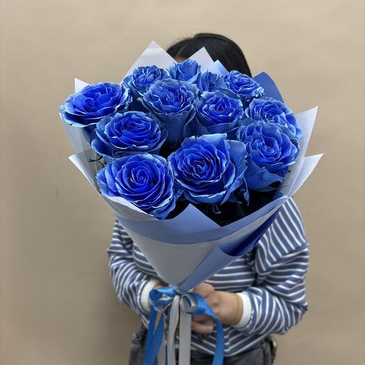 Букет из синих роз