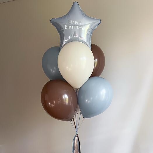 Globos De Cumpleaños en un Esquema de color masculino