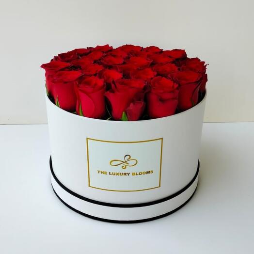 Red Rose Large Hatbox