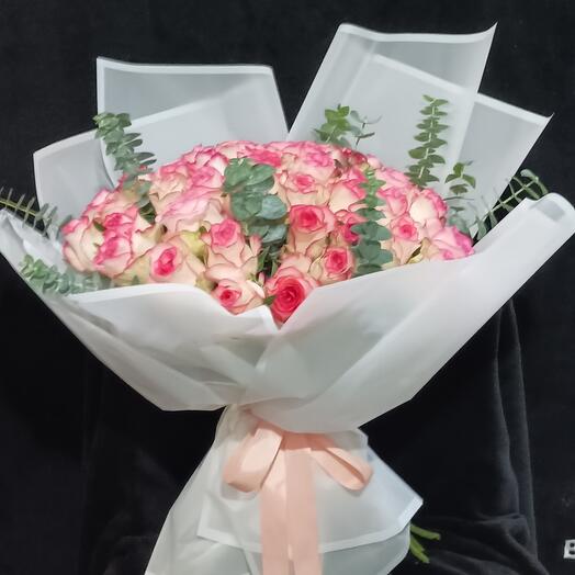 51 Pink Roses Bouquet