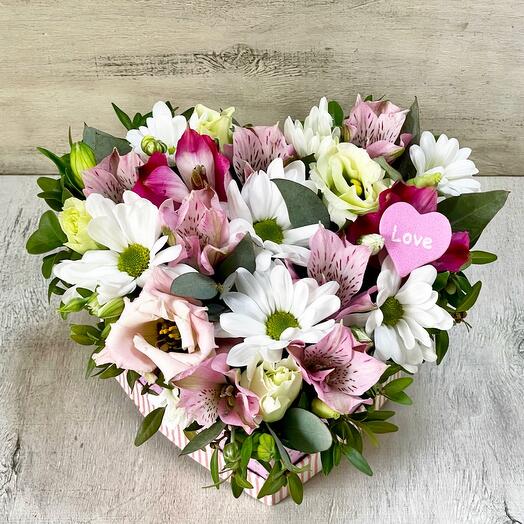 Heart of flowers