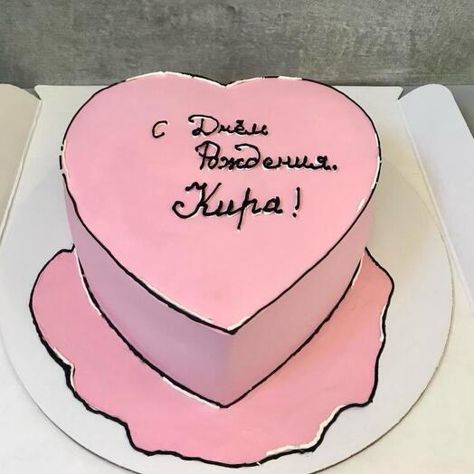 Торт в виде сердца на день рождения в СПб – заказать с доставкой | Flowwow