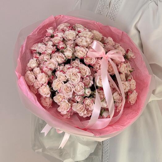 Bouquet of Pink Roses 29 pieces