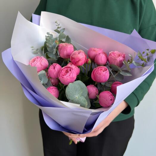 Ramo de rosas peonías"2"