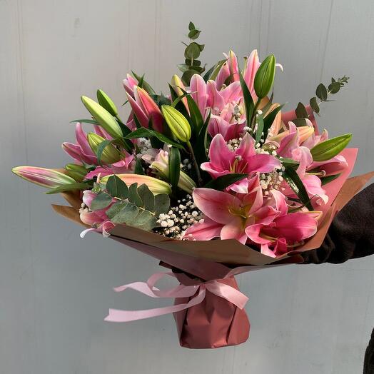 Pink Lilly Bouquet