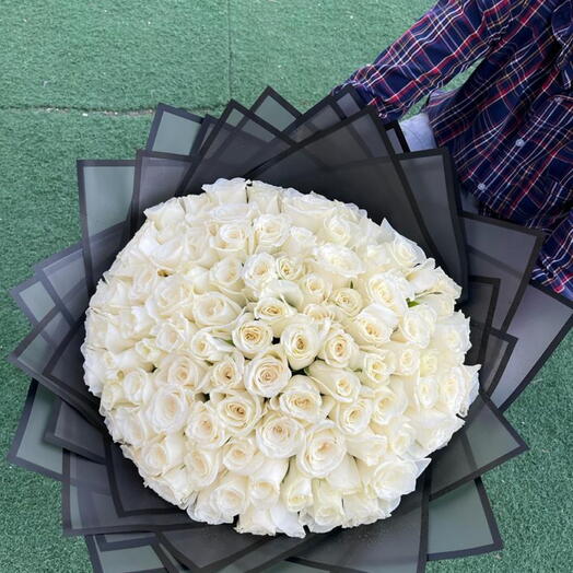 White rose bouquets