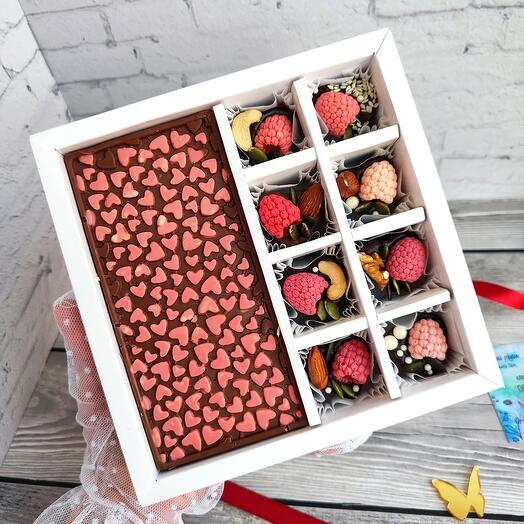 Conjunto de chocolate belga