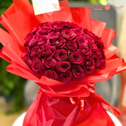 La Fete Timeless Love: 21 Red Rose Bouquet