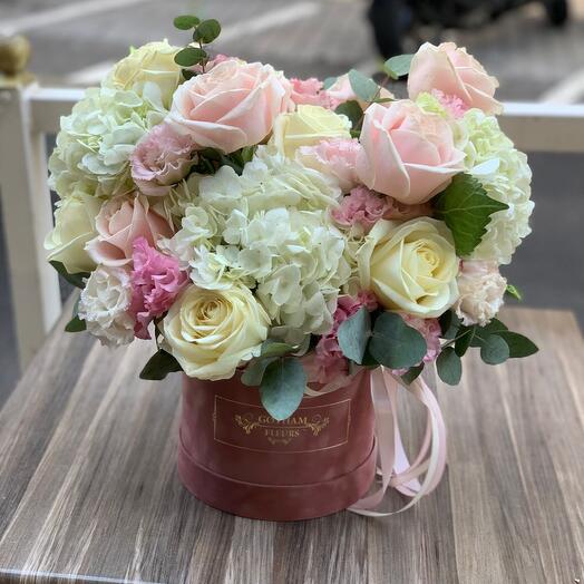 Fleurs en petite boîte automne