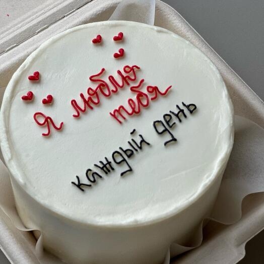 Бенто торт 105. 14 февраля День Святого Валентина мужчине мужу парню я люблю тебя