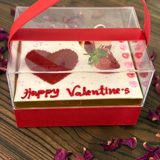 Valentine s Red velvet Cake Box