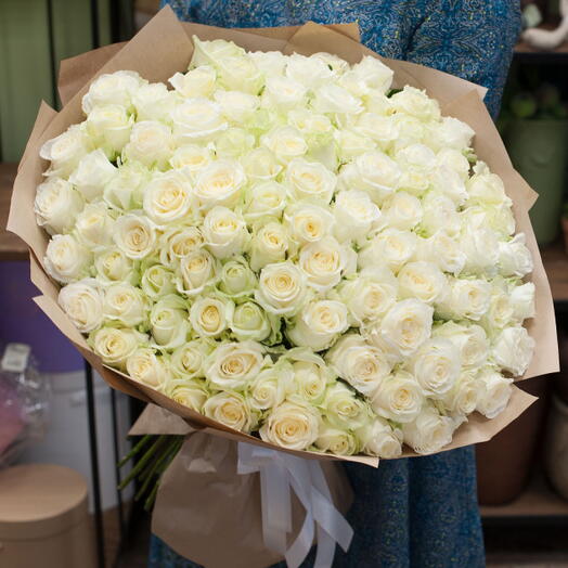 Timeless White Rose Bouquet