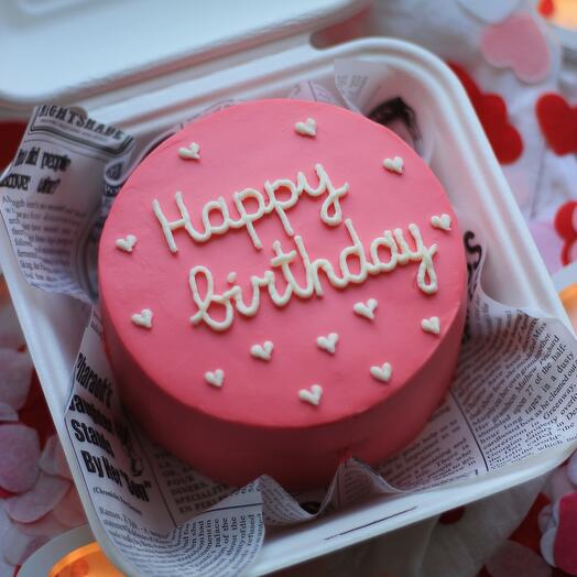 Бенто-торт цветной Happy Birthday