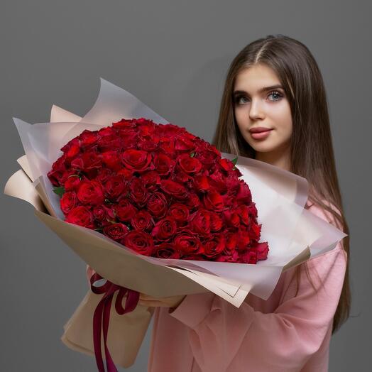 Monobooket de 151 rosas "Solo para ella"