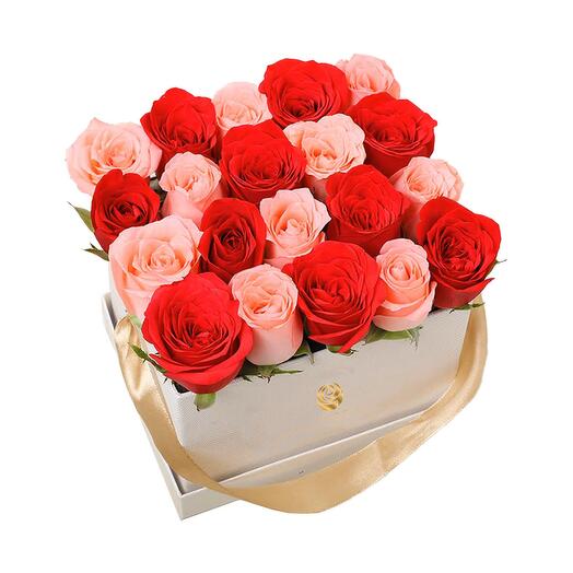 Angel - 20 Red and Pink Roses Box