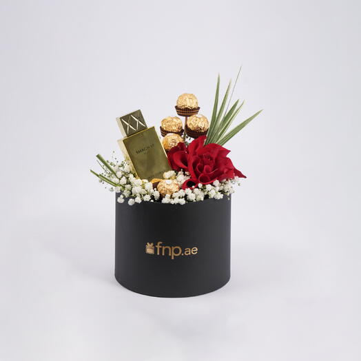 Oud Perfume With Flowers and Chocolates