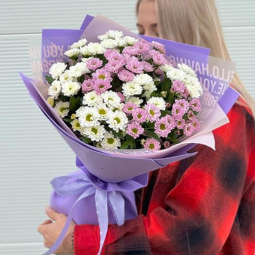 Букет нежных хризантем☺️🌸