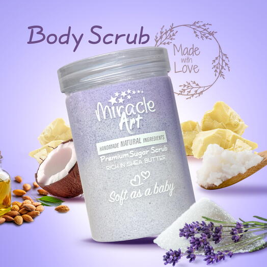 Lavender Lush Handmade Sugar Body Scrub