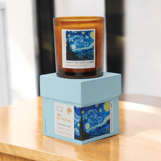 Midnight Cedre Aromatic Candle (Vincent Van Gogh. The Impressionist Collection)