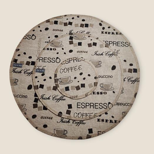 Набор льняных салфеток «Кофейный стиль» 3 шт