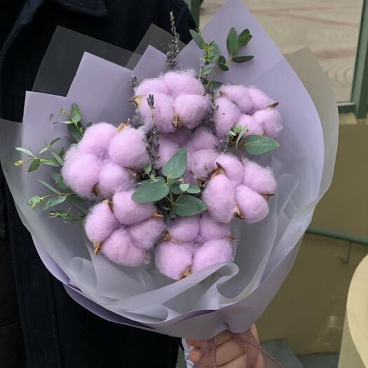 Хлопок с лавандой и эвкалиптом