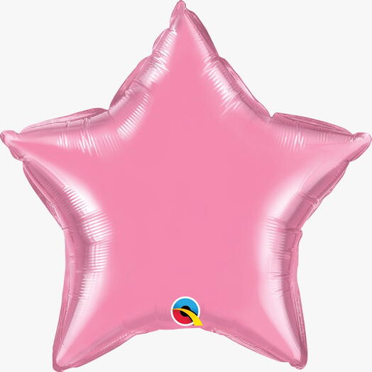 Pink Star Spaed Foil Balloon - 5263