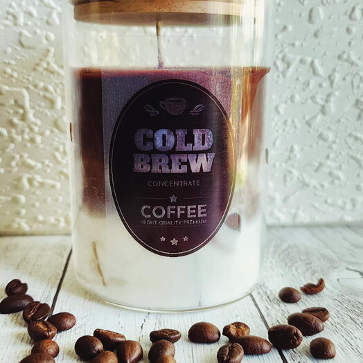 Iced coffee candle