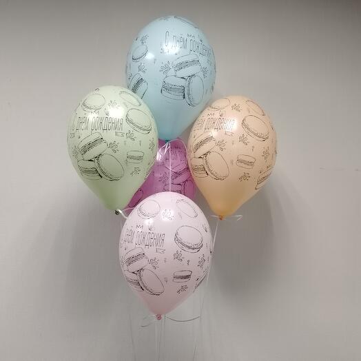 Paquete de 5 bolas de FELIZ CUMPLEAÑOS