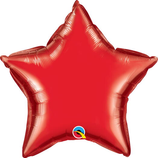 Red Star Foil Balloon