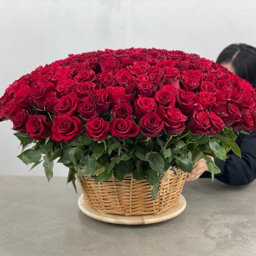 Basket 151 roses