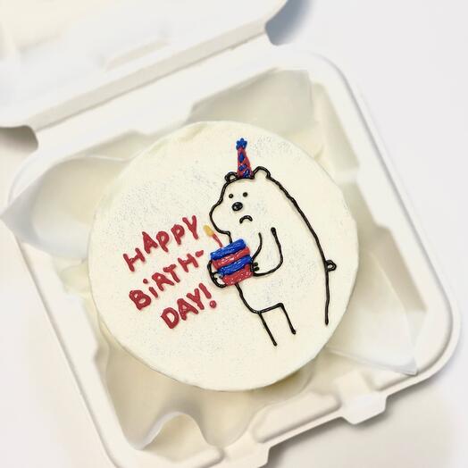 Бенто торт с мишкой