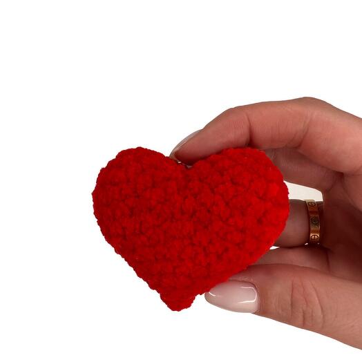 Corazón de peluche (rojo)