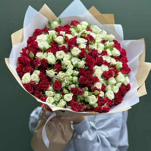 Роза кустовая микс