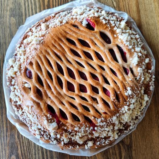 Пирог вишня-шоколад