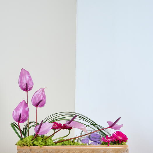 Violet Waves Flower Arrangement