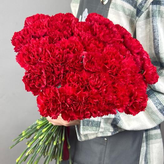 45 красных гвоздик