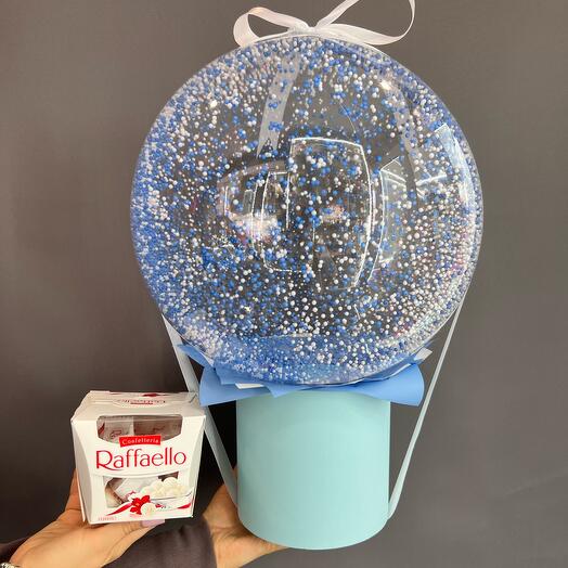 Шар баблс голубой